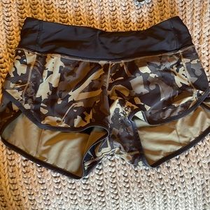Camo print lulu lemon shorts